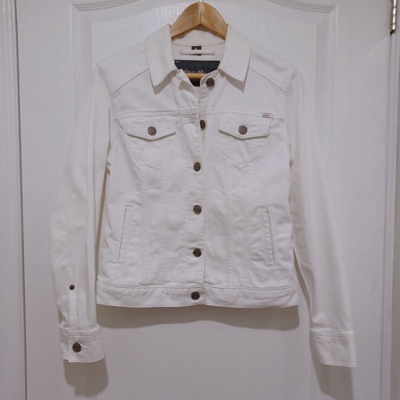 Eddie Bauer - White Jean Jacket - Picture 1 of 13